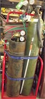 ACETYLENE TANKS W/DOLLY, PAPERS