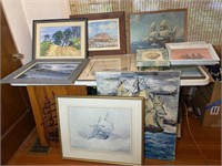 Lot of Large Art Ships Nautical