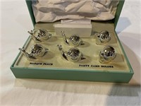 Ercuis Set of 6 Snail Place Holders