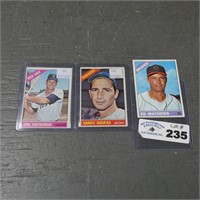 1966 Topps Yastrzemski, Koufax & Mathews Cards