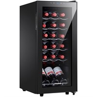 18 Bottle Compressor Wine Cooler Refrigerator,