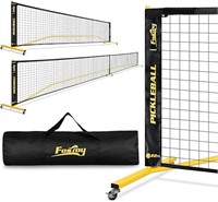 Fostoy Portable Pickleball Net With Wheels,