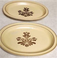 2 Vintage Pfaltzgraff 14in oval platters