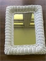 Small Pier 1 imports wicker mirror