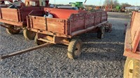 Wagon with sides and fuel tank
