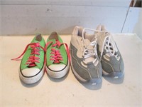 2 USED SHOES: CONVERSE MENS SIZE 6 ,  ETC