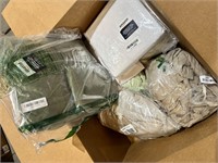 Large box of homegoods, linens & more