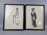 2 Felix Fabian Lithographic Prints