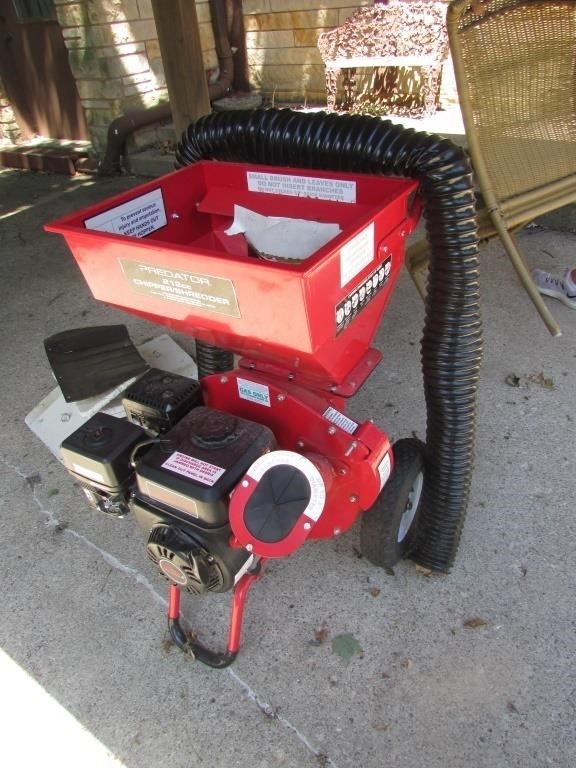 predator chipper/shredder,just bought&never used