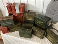 Large Collection Ammo Boxes (16)