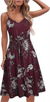 Jouica short Summer dress With flowers burgundy