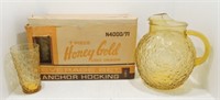 Anchor Hocking 'Honey Gold' pitcher and
