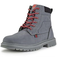 Sz 10 Steel Toe Boots Men Work Slip Resistant Safe