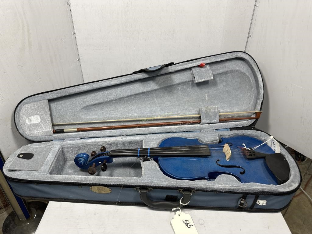 Stentor Harlequin Violin Marine Blue Serial