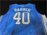 Harrison Barnes Signed Blue NC Jersey W/Coa