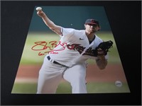 Shane Bieber Signed Indians 8x10 Photo W/Coa