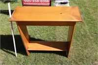 Wooden shelf & stool