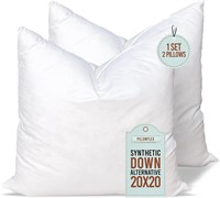 Synthetic Down Pillow Inserts - 20x20 Set