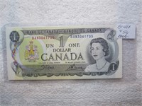 5-1973 Consecetive Uncirculated $1 bills