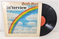 GUC Gentle Giant "In'terview" Vinyl Record