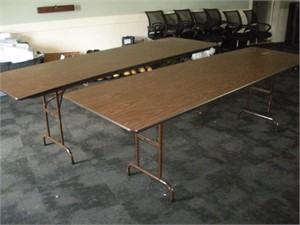 (2) 8ft Folding Tables