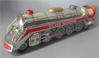 Tin battery operated made in Japan train.