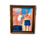 Framed Oil Painting “Sunburn” by Tim Barnes