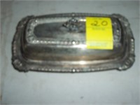 BUTTER DISH..AS IS SILVER PLATE