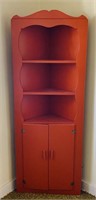 Vintage corner cabinet 27" x 13“ x 71“