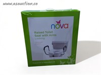 Raised Toilet Seat with Arms, Raises height of