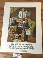 1978 Evansville Boy Scouts Norman Rockwell Print