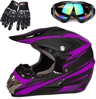 Motocross Helmet with Goggles Gloves Motorcycle