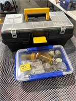 2 TOOL BOXES WITH DREMEL AND ATTACHMENTS