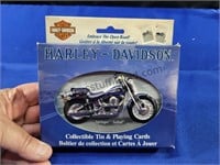 Harley Davidson Sealed Playing Cards & Tin
