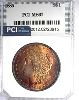 1885 Morgan PCI MS-67 LISTS FOR $2100