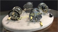 Selection of vintage fishing reels-includes Betts