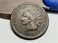 OF) better date 1876 Indian head penny