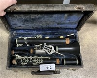 Vintage Pruefer Clarinet, Case.