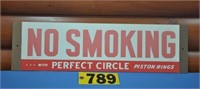 1969 Perfect Circle cardboard sign on masonite