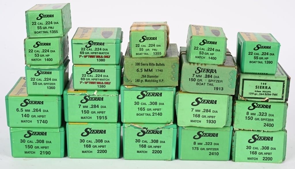 LOT (16) BOXES SIERRA COPPER JACKET BULLETS | Live and Online Auctions ...
