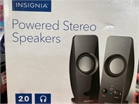 INSIGNIA POWERED STERO SPEAKERS RETAIL $20