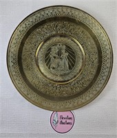 Highly Detailed Egyptian Brass Plate