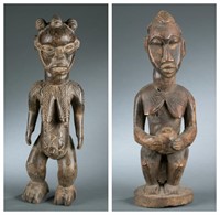 2 West African figural objects. 20th century.