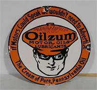 SSP Oilzum motor oils sign