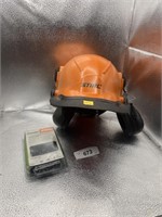 STIHL HELMET AND EAR MUFFS AND OILOMATIC 20" CHAIN