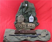 U.S. Military Web Gear, Spike Bayonet, Case Knives