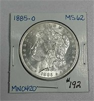 1885-O  Morgan Dollar   MS-62