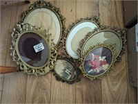 Variety of oval frames