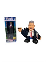 Bill Clinton & Obama Dolls