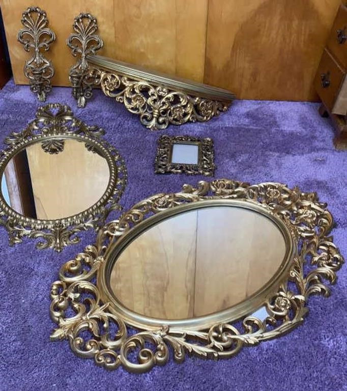 Arabesque Mirror & Shelf